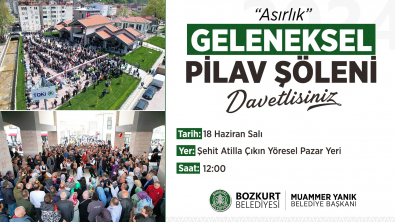 Asırlık Geleneksel Pilav Şöleni - 2024 Kurban Bayramı