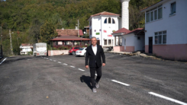 Yeni Mahalle Yolu Sıcak Asfalt Kaplandı